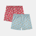 2 - Pack - Flowers Boxers 2GB-FLO 400 Blue