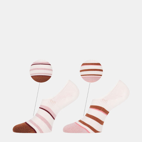 2 - Pack Bo Footies Off White Peach