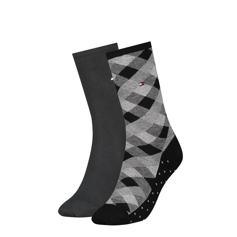 2 - Pack Check Sock 701210524 001 black