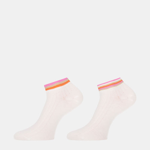 2 - Pack Felice Sokken White oranje