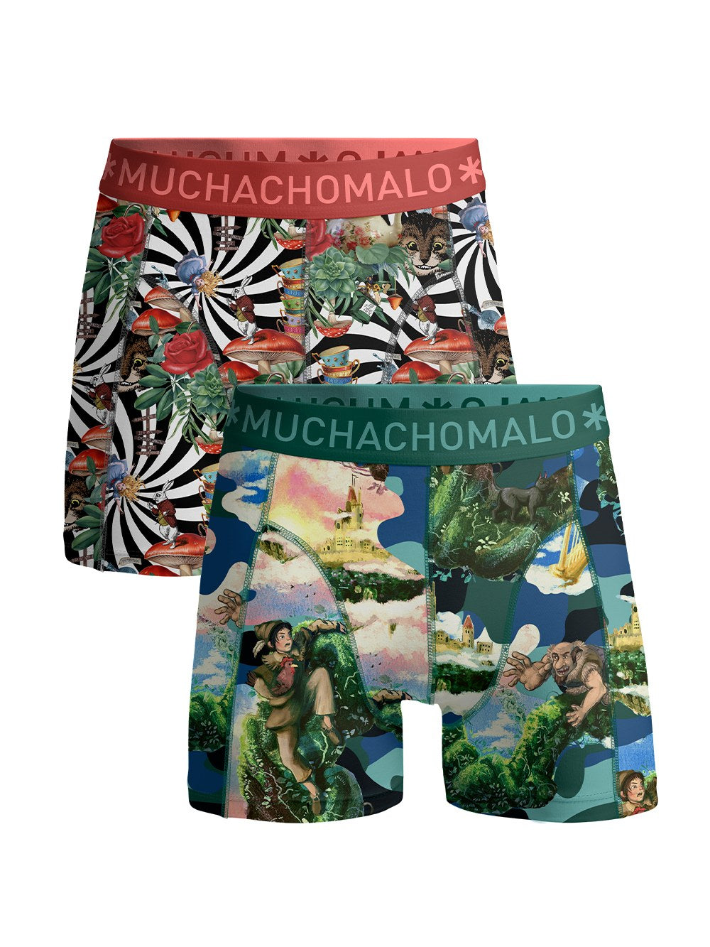 2 - Pack Jackbean Boxers JACKBEANALICEWONDER1010 04 Print/Print