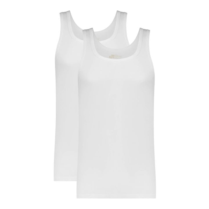 2 - Pack Men Basic Singlet  32324 001 white