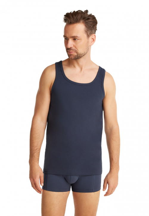 2 - Pack Men Basic Singlet  32324 159 Navy