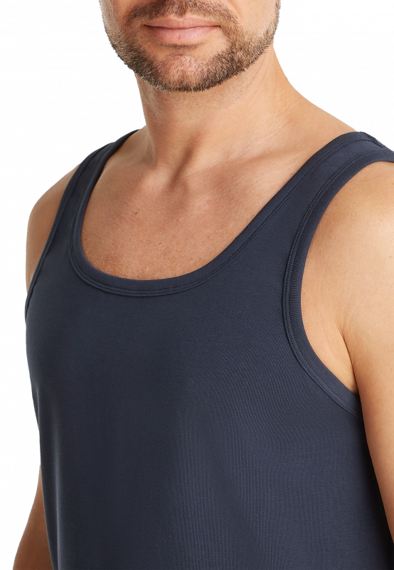 2 - Pack Men Basic Singlet  32324 159 Navy