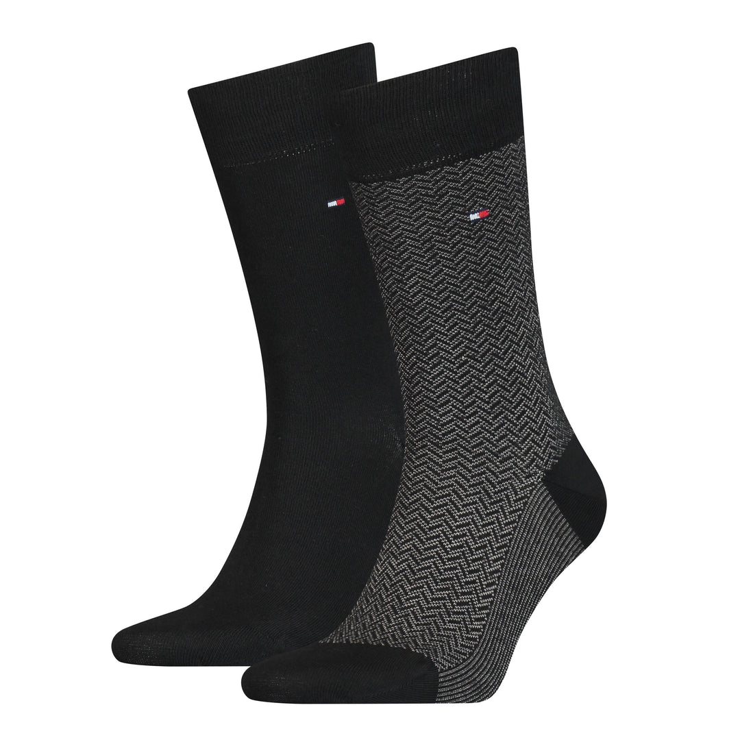 2- Pack Micro Heringbone Sock 100001199 004 black combo