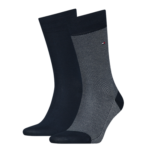 2 - Pack Micro Stipe Sok Dark donkerblauw
