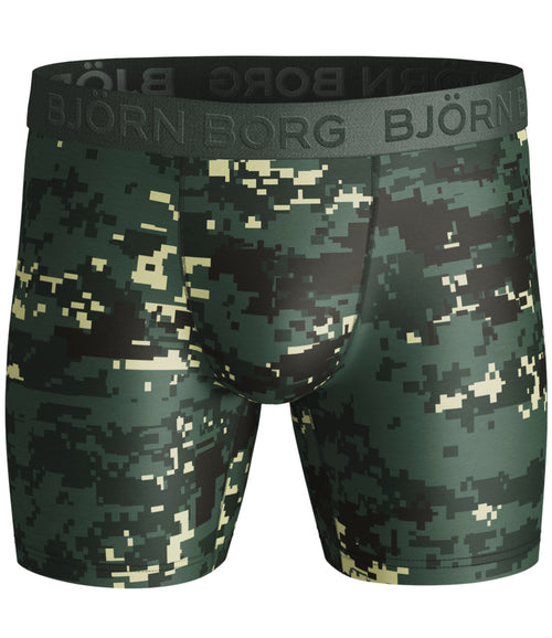 2 - Pack Mircofiber Digital Woodland Per Shorts Duck groen