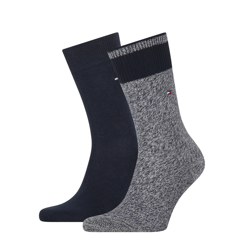 2 - Pack Mouline Sock 701210543 002 navy off white