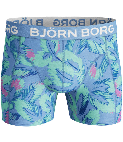 2 - Pack Multi Leaves S Sammy Short Placid blauw