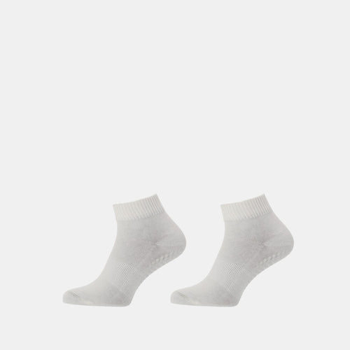 2 - Pack Pilates Quarter Socks Off wit