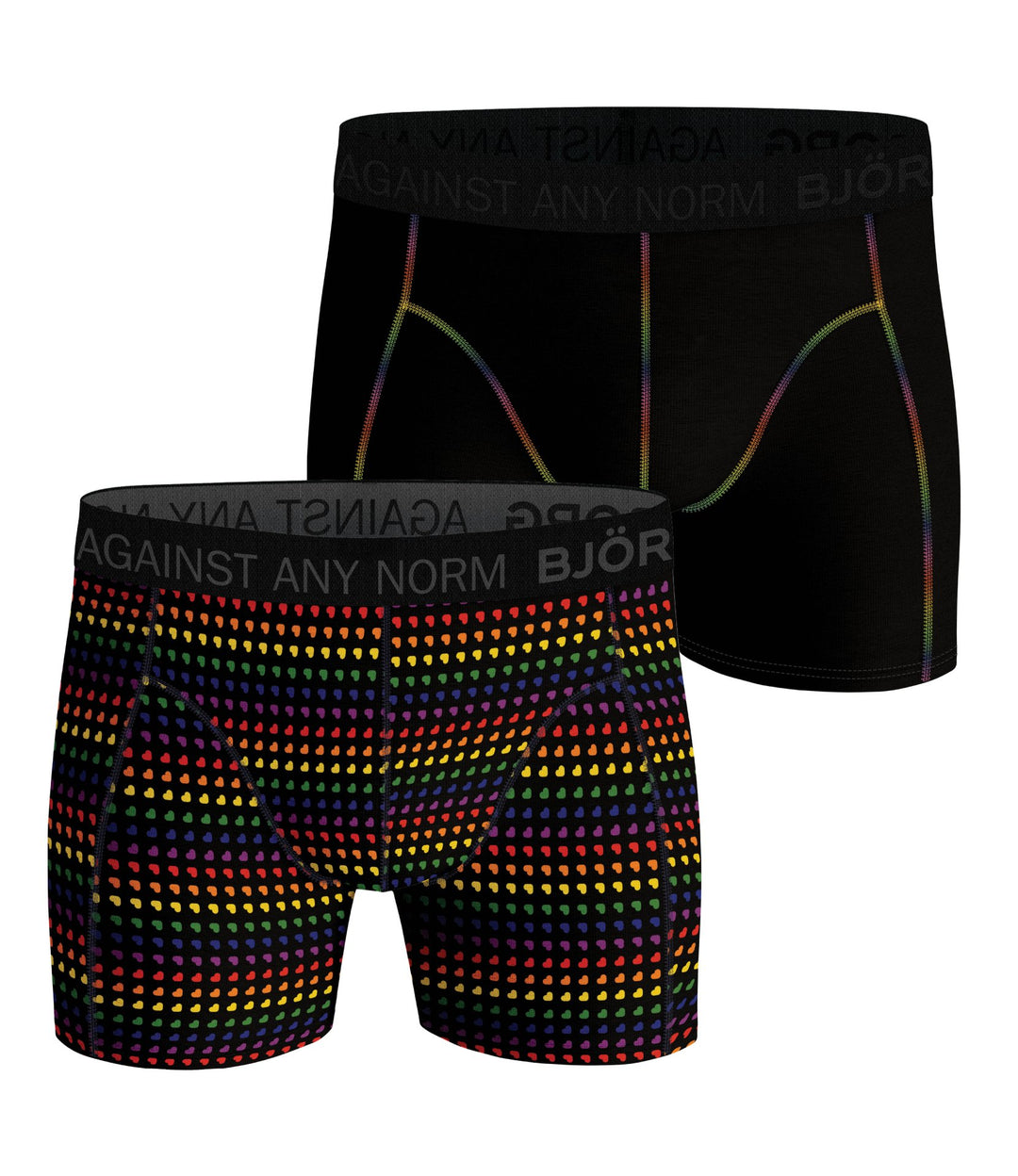 2 - Pack Rainbow <3 Sammy Shorts 2121-1041 90651 Black Beauty
