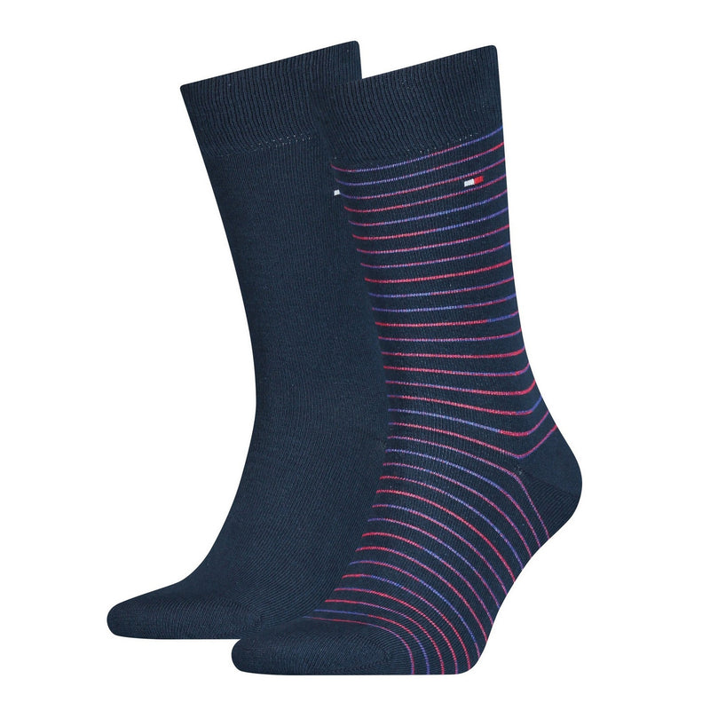 2 - Pack Small Stripe Sock 100001496 010 navy / red