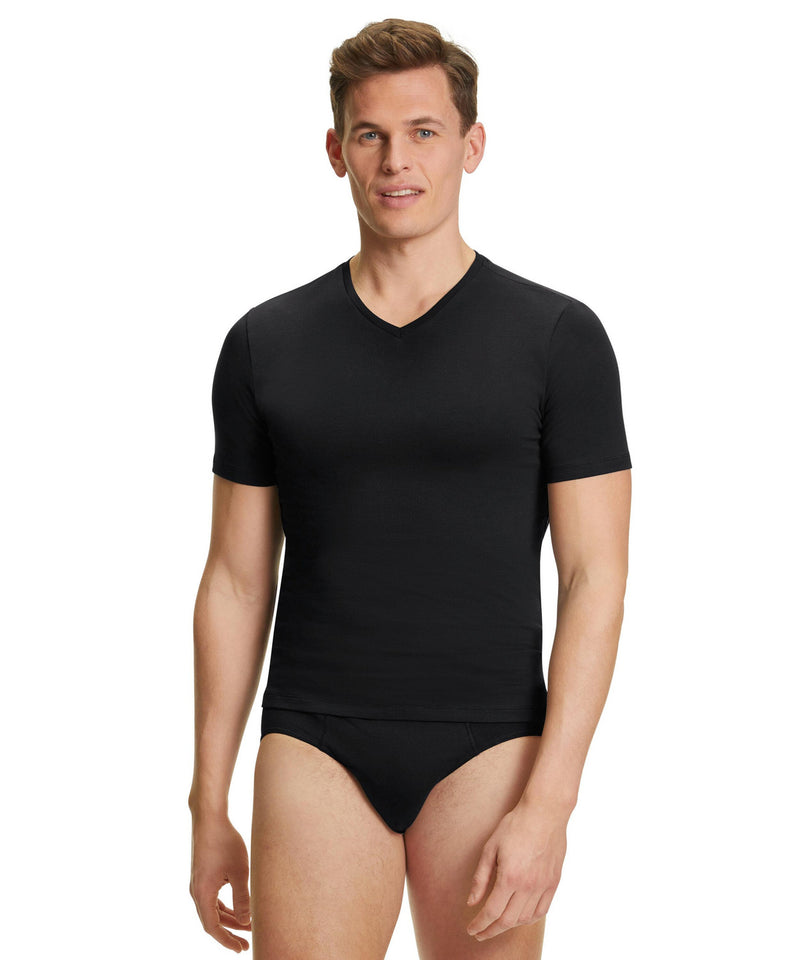 2 - Pack T- Shirt V-Hals Heren Daily Comfort 68107 3000 black