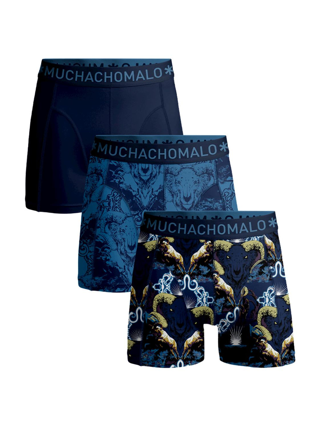 3 - Pack Goat Short U-GOAT1010 01 Print/Solid