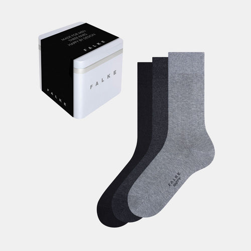 3 - Pack Happy Gift Box Zwart/Grijs