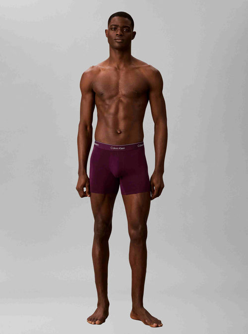3 - Pack ICON Cotton Strech Boxer Brief paars