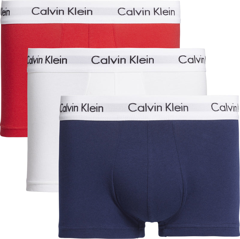 3 - Pack Low Rise Trunk 0000U2664G 103 Red/White/Blue