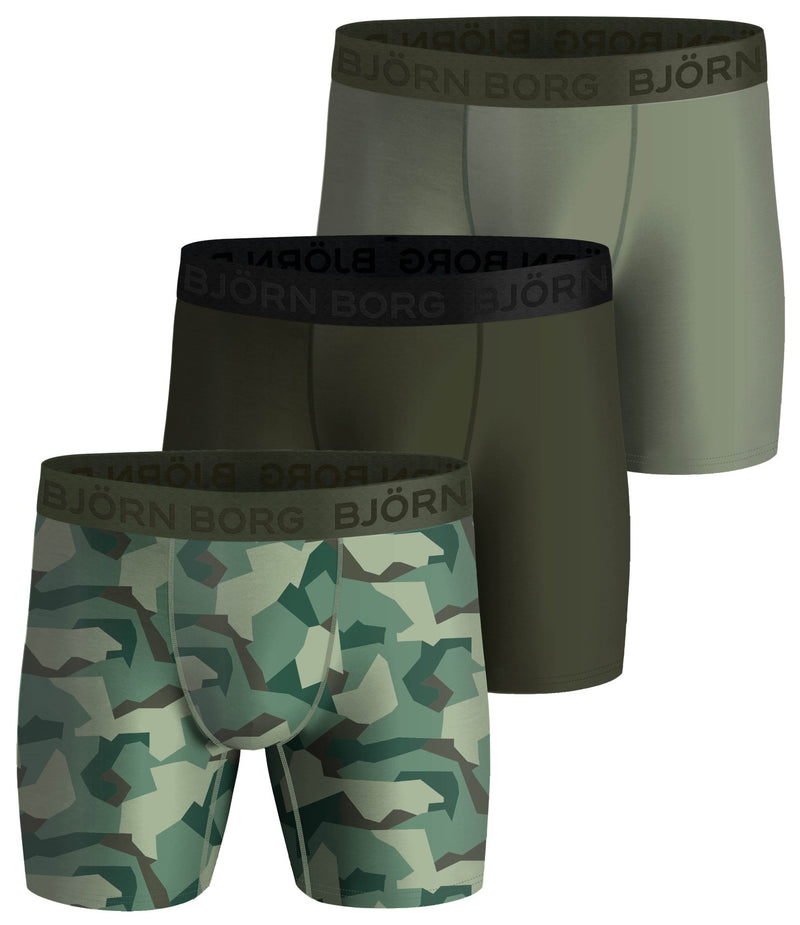 3 - Pack Micro Nordic Camo Per Shorts  2121-1155 81461 Duck Green