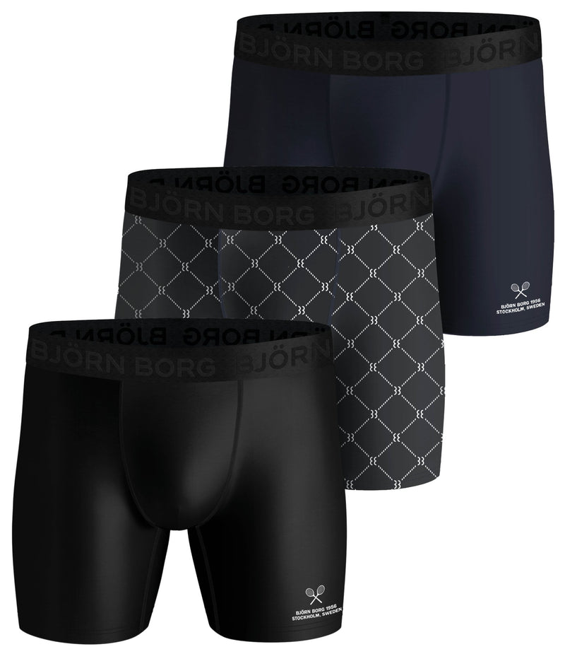 3 - Pack Micro Tennis Net Per Shorts 2121-1156 90651 Black Beaty