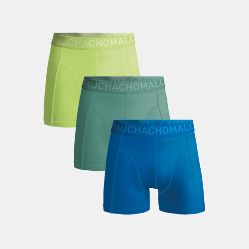 3 - Pack Microfiber Boxer Blauw / Groen