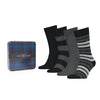 4 - Pack Stripe Tin Giftbox 100000845 003 black