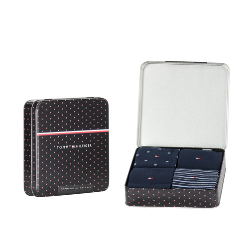 4 - Pack Tin Giftbox donkerblauw