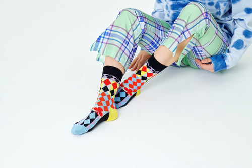 Abstract Cards Sock ABC01