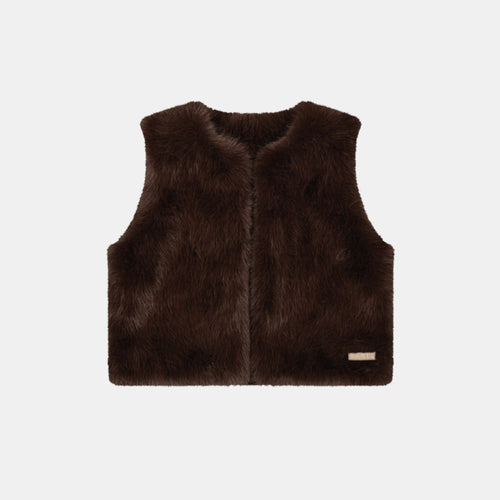 Annaliese Gilet 20 dark bruin