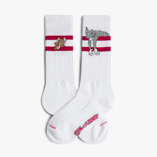 Athletic Tom and Jerry Sok Athletic Tom and Jerry White wit