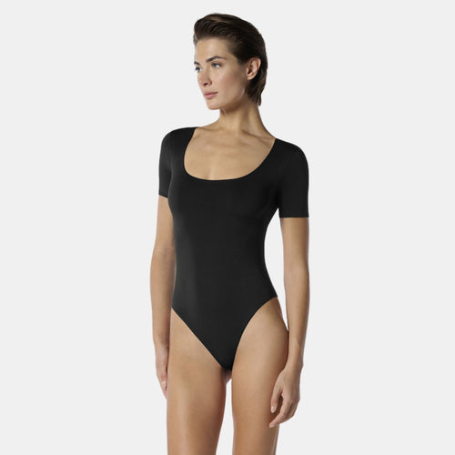 Body Korte Mouw Dark bruin