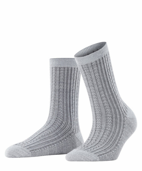 Chain Stitch Sok light grijs