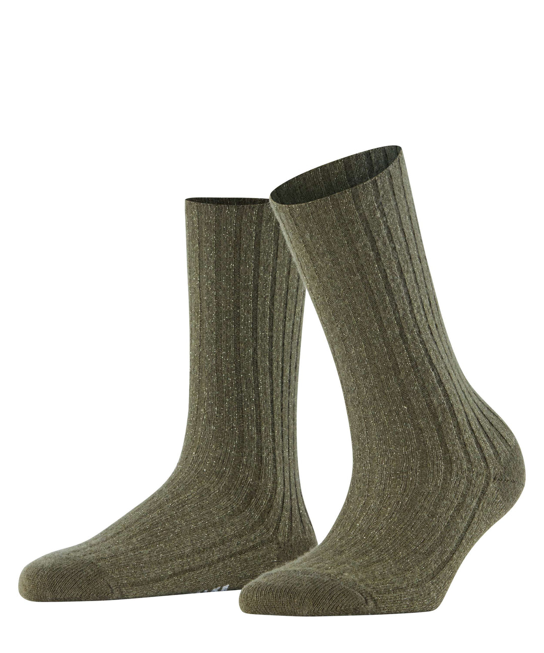 Cosy Wool bootsok special edition met glinsterend detail 46903 7436 artichoke
