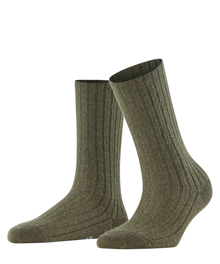 Cosy Wool bootsok special edition met glinsterend detail 46903 7436 artichoke