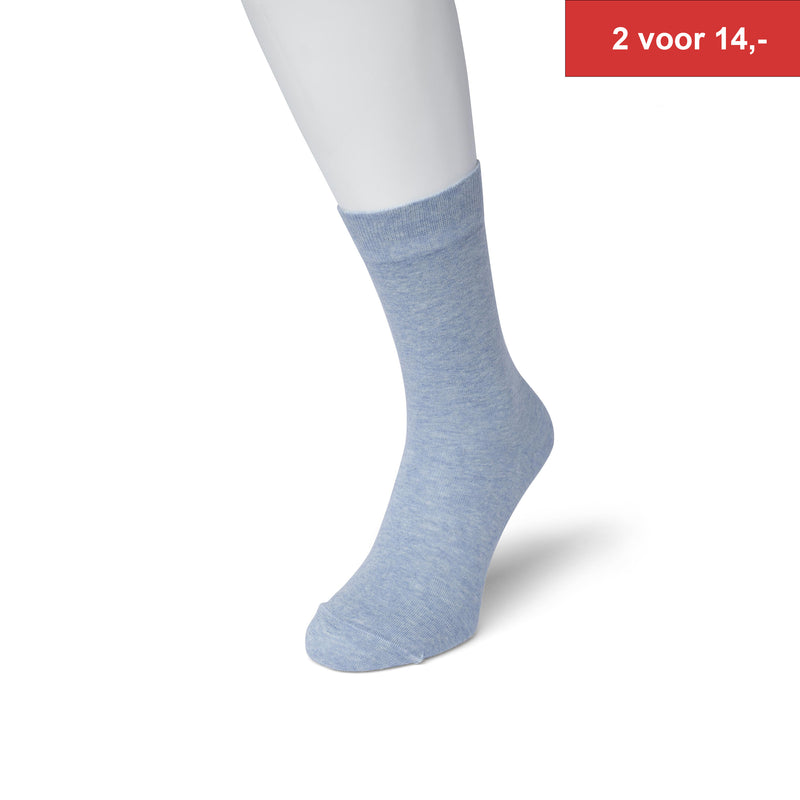 Cotton Sock 83422 L.Blue Hea L.Blue Heather