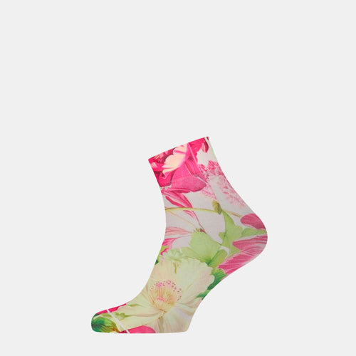 Dames Fijne Sokken met Bloemen Print