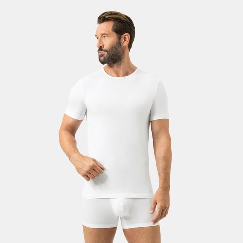Dry Cotton Crew-Neck T-shirt weiss