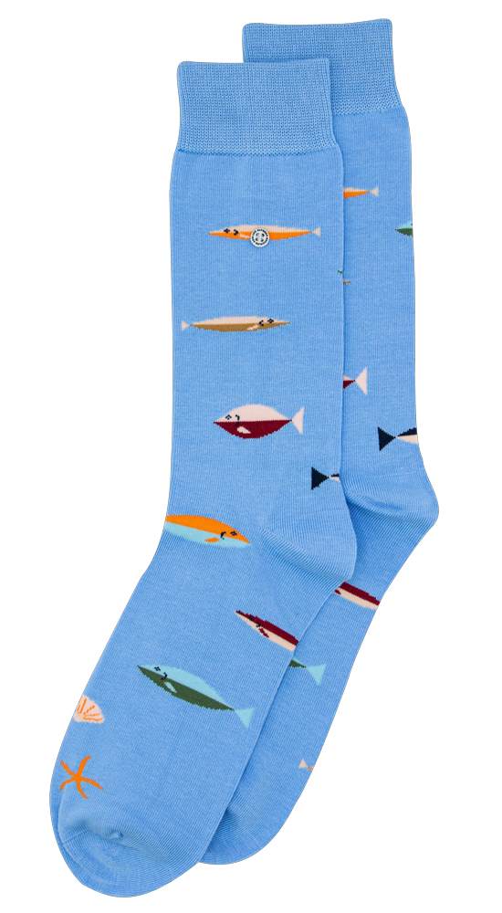Fish Sock AG-SK-FIS-01 113 Light Blue