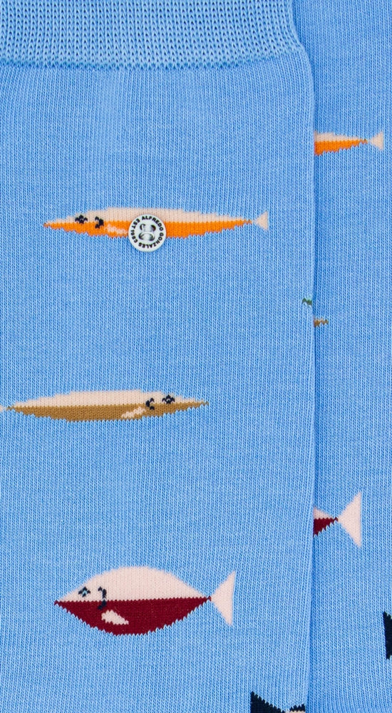 Fish Sock AG-SK-FIS-01 113 Light Blue