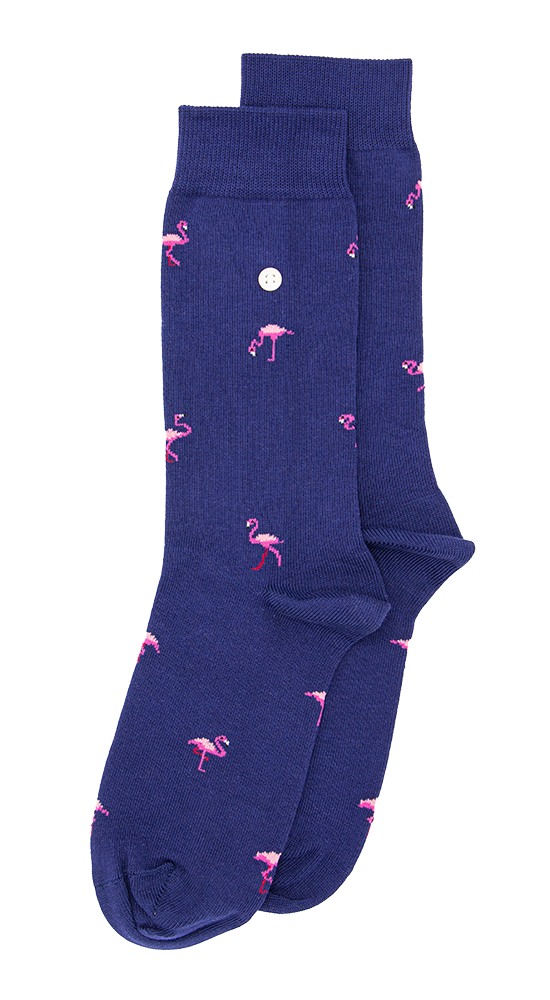 Flamingos Sock AG-SK-FLAM-01 109 Navy