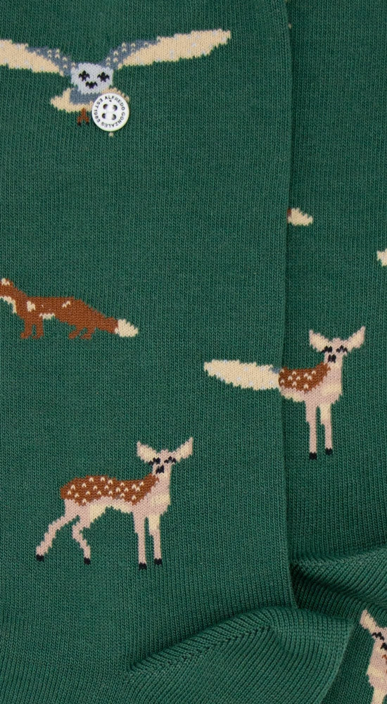 Forest Animals Sock AG-SK-FOR-02 118 Army