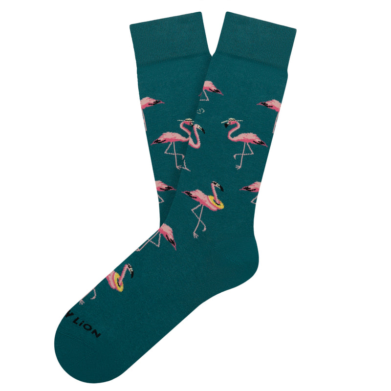 Funky Flamingo Sock Funky Flamingo Green Green