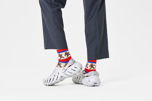 Gingerbread Stripe Sock P002056