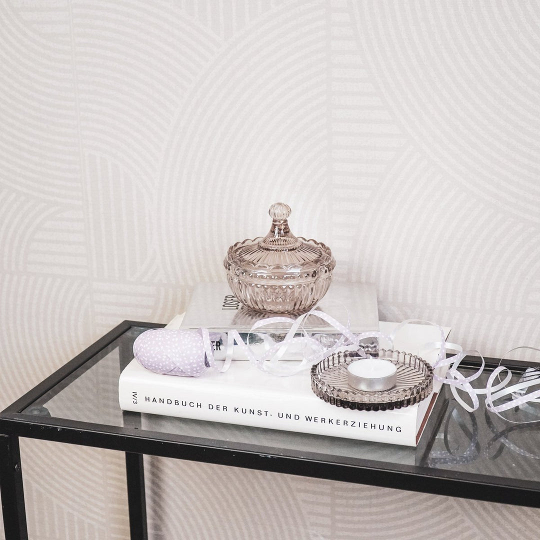 Glazen Onderzetter Bruin 10 cm 203728