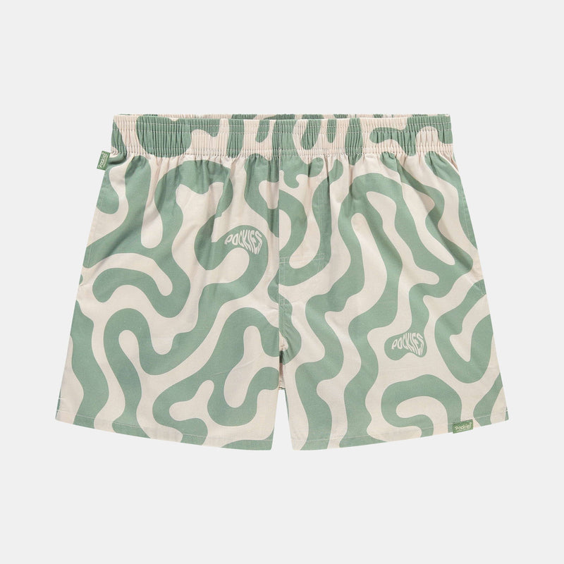 Green Swirls Boxershort GRSW 300 Green