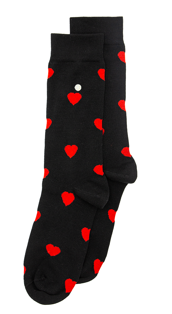 Hearts Sock AG-SK-HEA-02 114 Black