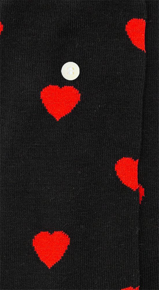 Hearts Sock AG-SK-HEA-02 114 Black