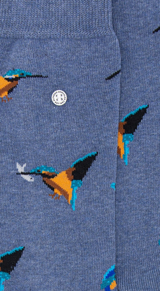 Kingfisher Sock AG-SK-KING-01 129 Blue Melee