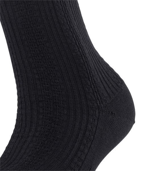 Knit Caress Sok zwart