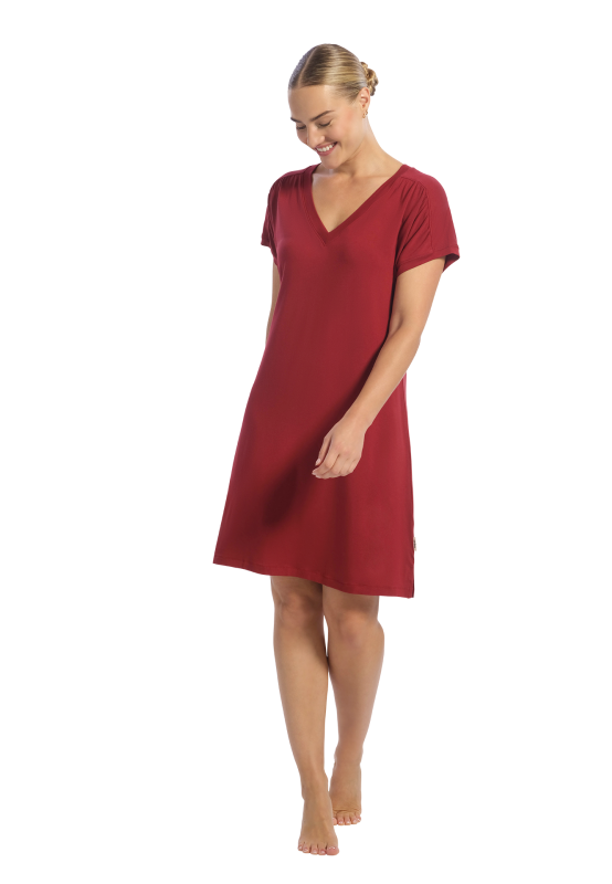 NachthemdKorteMouw60489_2302velvetred_3