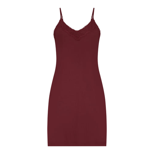 Nachtjurk Met Kant 60487 2302 velvet red